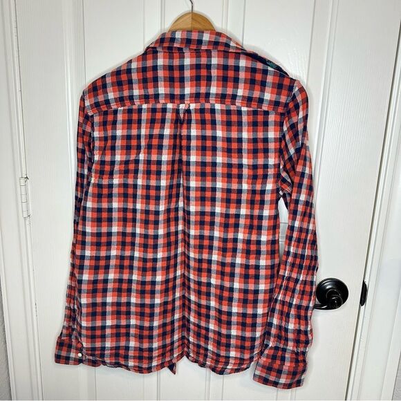 Chubbies Flip it Reverse It Reversible Flamingos Snap Button Plaid Shirt Sz M - Picture 3 of 9